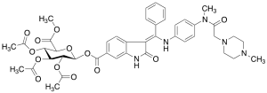 Nintedanib Demethyl-O-Beta-D-glucuronic Acid Methyl Ester 2,3,4-Triacetate