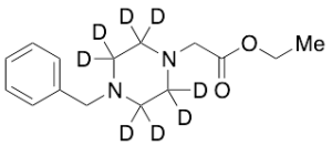 (4-Benzylpiperazin-1-yl)acetic Acid Ethyl Ester-d8