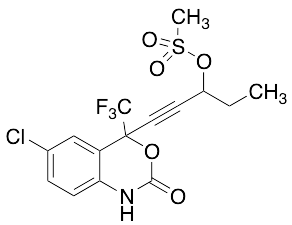 1-(6-Chloro-2-oxo-4-(trifluoromethyl)-2,4-dihydro-1H-benzo[d][1,3]oxazin-4-yl)pent-1-yn-3-yl Methanesulfonate