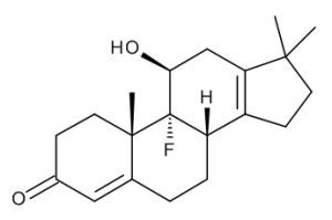9Alpha-Fluoro-17,17-dimethyl-18-norandrostane-4,13-dien-11Beta-ol-3-one
