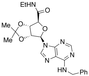 1-Deoxy-N-ethyl-2,3-O-isopropylidene-1-[6-(benzylamino)-9H-purin-9-yl]-Beta-D-ribofuranuronamide