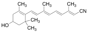 9-(4-Hydroxy-2,6,6-trimethyl-1-cyclohexen-1-yl)-3,7-dimethyl-2,4,6,8-nonatetraenenitrile