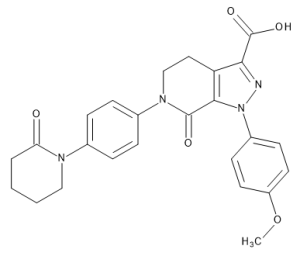 1-(4-Methoxyphenyl)-7-oxo-6-[4-(2-oxopiperidin-1-yl)phenyl]-4,5,6,7-tetrahydro-1H-pyrazolo[3,4-c]pyridine-3-carboxylic Acid