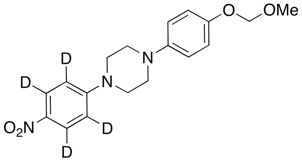 1-(4-O-Methoxymethyl-4-hydroxyphenyl)-4-(4-nitrophenyl)piperazine-d4