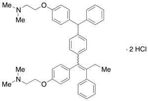 4-[4-[2-(Dimethylamino)ethoxy]diphenylmethyl] Tamoxifen Dihydrochloride(Tamoxifen EP Impurity H)