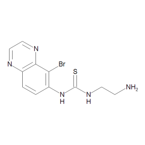 N-(2-Aminoethyl)-N'-(5-bromo-6-quinoxalinyl)thiourea