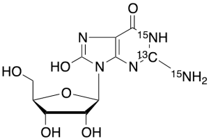 8-Hydroxy Guanosine-13C,15N2