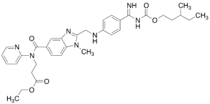 N-[[2-[[[4-[Imino[[[(3-methylpentyl)oxy]carbonyl]amino]methyl]phenyl]amino]methyl]-1-methyl-1H-benzimidazol-5-yl]carbonyl]-N-2-pyridinyl-beta-Alanine Ethyl Ester