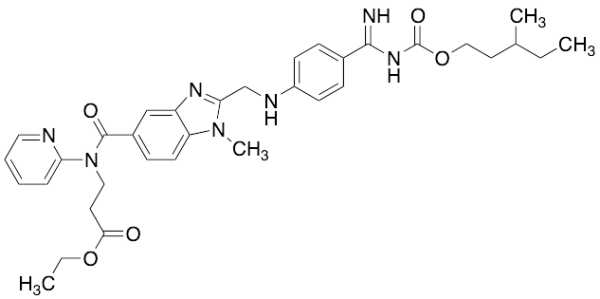 N-[[2-[[[4-[Imino[[[(3-methylpentyl)oxy]carbonyl]amino]methyl]phenyl]amino]methyl]-1-methyl-1H-benzimidazol-5-yl]carbonyl]-N-2-pyridinyl-beta-Alanine Ethyl Ester
