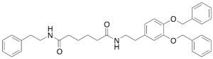 N1-[2-[3,4-Bis(phenylmethoxy)phenyl]ethyl]-N6-(2-phenylethyl)-hexanediamide