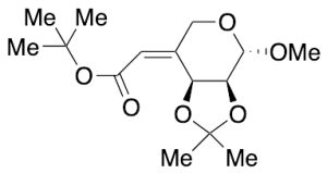 (4Z)-4-Deoxy-4-[2-(1,1-dimethylethoxy)-2-oxoethylidene]-2,3-O-(1-methylethylidene)-Beta-L-erythro-pentopyranoside Methyl Ether