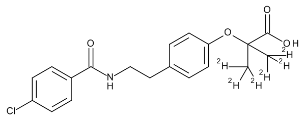 Bezafibrate-d6 (dimethyl-d6)