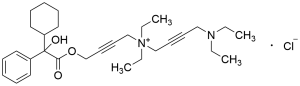 4-(2-Cyclohexyl-2-hydroxy-2-phenylacetoxy)-N-(4-(diethylamino)but-2-yn-1-yl)-N,N-diethylbut-2-yn-1-aminium Chloride (>90%)