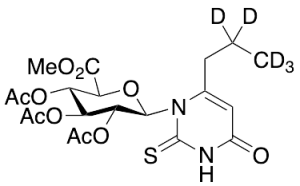 Propylthiouracil-d5 2,3,4-Tri-O-acetyl-N-Beta-D-glucuronide Methyl Ester
