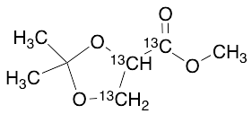2,2-Dimethyl-(1,3) dioxolane-4-carboxylic Acid Methyl Ester-13C3