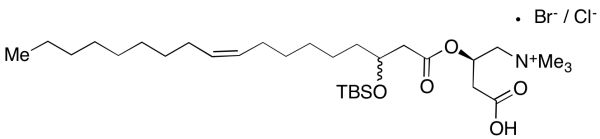 3-tert-Butyldimethylsilyloxyoleyl Carnitine Ester (Mixture of Chloride and Bromide Salts)