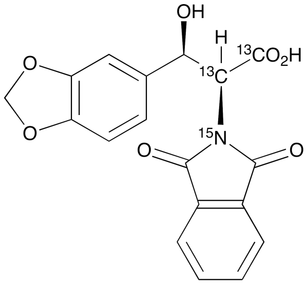 1,3-Benzodioxole-N-phthalimido DL-threo-Droxidopa-13C2,15N