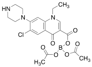 Diacetyl (6-Chloro 7-Piperazinyl 1-Ethyl-1,4-dihydro-4-oxo-3-quinolinecarboxy Borate)