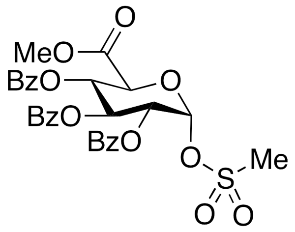 alpha-D-Glucopyranuronic Acid Methyl Ester 2,3,4-Tribenzoate 1-Methanesulfonate