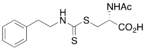 N-Acetyl-S-[N-(2-phenylethyl)thiocarbamoyl]-L-cysteine