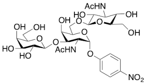 4-Nitrophenyl 2-Acetamido-6-O-(2-acetamido-2-deoxy-Beta-D-glucopyranosyl) -3-O-(Beta-D-galactopyranosyl)-2-deoxy-Alpha-D-galactopyranoside
