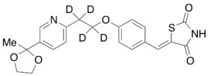 5-[4-[2-[5-(2-Methyl-1,3-dioxolan-2-yl)-2-pyridyl]ethoxy-d4]benzylidene]-2,4-thiazolidinedione