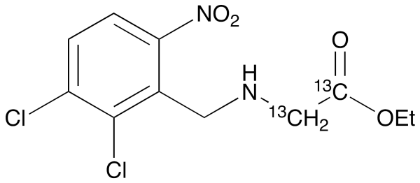 Ethyl 2-(6-Nitro-2,3-dichlorobenzyl)glycine-13C2
