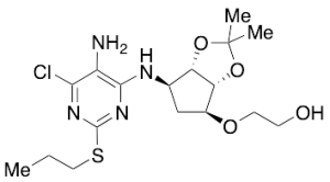 2-[[(3aR,4S,6R,6aS)-6-[[5-Amino-6-chloro-2-(propylthio)-4-pyrimidinyl]amino]tetrahydro-2,2-dimethyl-4H-cyclopenta-1,3-dioxol-4-yl]oxy]ethanol