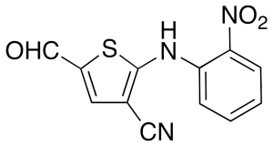 5-Formyl-2-[(2-nitrophenyl)amino]-3-cyanothiophene