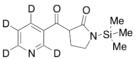 3-(3-Pyridinylcarbonyl-D4)-1-(trimethylsilyl)-2-pyrrolidinone