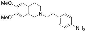 4-[2-(3,4-Dihydro-6,7-dimethoxy-2(1H)-isoquinolinyl)ethyl]benzenamine