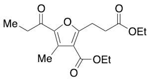 3-(Ethoxycarbonyl)-4-methyl-5-(1-oxopropyl)-2-furanpropanoic Acid Ethyl Ester