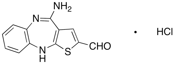 4-Aminothieno[2,3-b][1,5]benzodiazepine-2-carboxaldehyde Hydrochloride