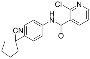 2-Chloro-N-[4-(1-cyanocyclopentyl)phenyl]-3-pyridinecarboxamide