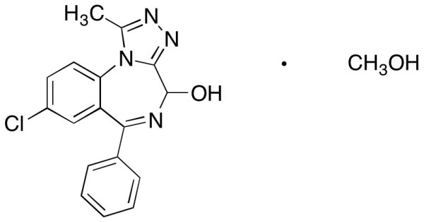 4-Hydroxy Alprazolam (Compd. with methanol)