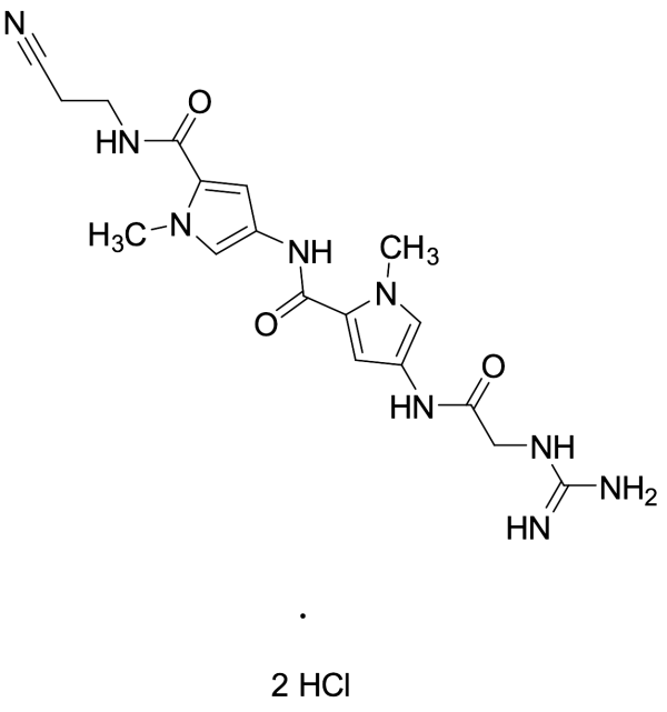 Des-(3-Amino-3-iminopropyl) N-(2-Cyanoethyl) Netropsin Dihydrochloride