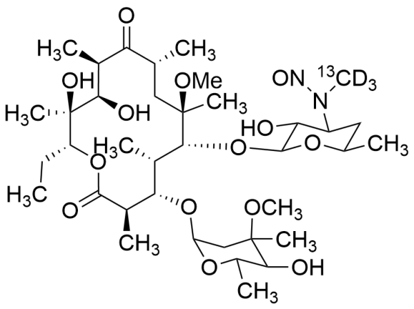 N,N-Didemethyl-N-Methyl(13CD3)-N-nitroso Clarithromycin