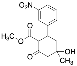 Methyl 4-Hydroxy-4-methyl-2-(3-nitrophenyl)-6-oxocyclohexanecarboxylate(Mixture of Diastereomers)