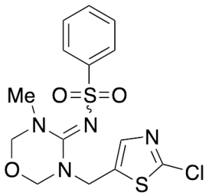 N-(3-((2-Chlorothiazol-5-yl)methyl)-5-methyl-1,3,5-oxadiazinan-4-ylidene)benzenesulfonamide
