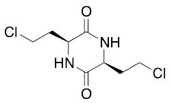 L-3,6-Bis(beta-chloroethyl)-2,5-diketopiperazine