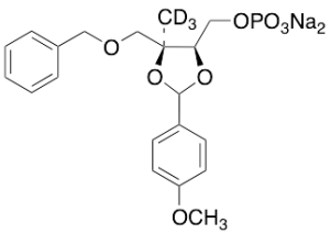 2,3-O-(4-Methoxyphenyl)methylene-2-methyl-D-erythritol-d3 Phosphate Benzyl Ether Disodium Salt
