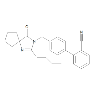 4'-[(2-Butyl-4-oxo-1,3-diazaspiro[4.4]non-1-en-3-yl)methyl]-[1,1'-Biphenyl]-2-carbonitrile