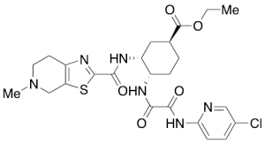 4-[[2-[(5-Chloro-2-pyridinyl)amino]-2-oxoacetyl]amino]-3-[[(4,5,6,7-tetrahydro-5-methylthiazolo[5,4-c]pyridin-2-yl)carbonyl]amino]-, ethyl ester, (1S,3R,4S)-cyclohexanecarboxylic acid