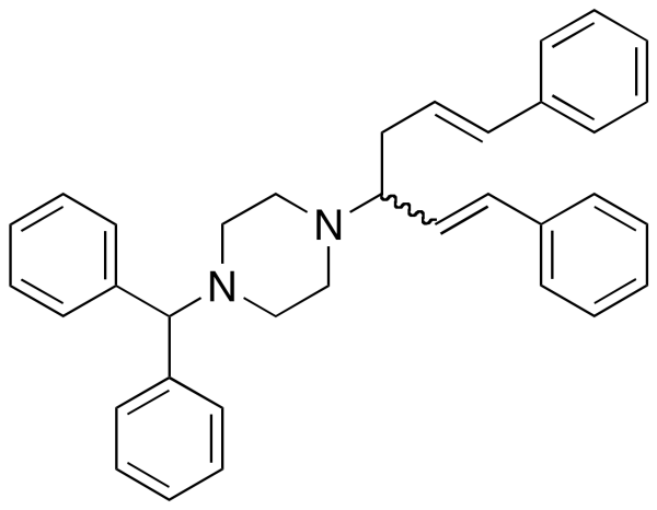 1-(Diphenylmethyl)-4-[(1RS,3E)-4-phenyl-1-[(E)-2-phenylethenyl)-3-buten-1-yl]piperazine