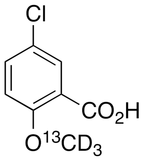 5-Chloro-2-methoxy-benzoic Acid-13C,d3