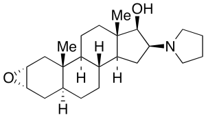 (2a,3a,5a,16b,17b)-2,3-Epoxy-16-(1-pyrrolidinyl)androstan-17-ol