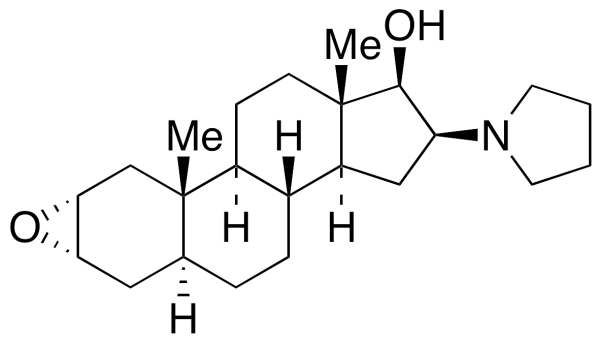 (2a,3a,5a,16b,17b)-2,3-Epoxy-16-(1-pyrrolidinyl)androstan-17-ol