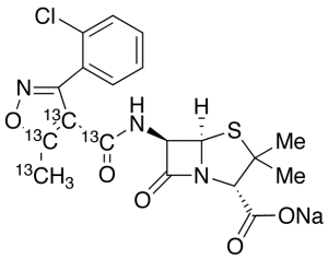 Cloxacillin-13C4 Sodium Salt
