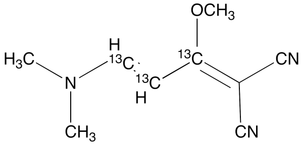 1,1-Dicyano-2-methoxy-4-dimethylamino-1,3-butadiene-13C3