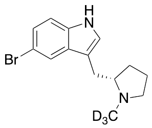 5-Bromo-3-[[(2S)-1-methyl-2-pyrrolidinyl]methyl]-1H-indole-d3